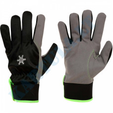 Winter work gloves with PU palm STEPO WINTER 163W