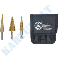 Drills for hole expansion in steps | 3-20 mm | 3 pcs. (1616)