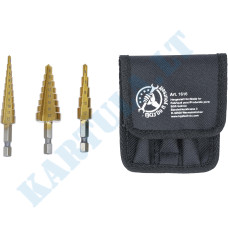Drills for hole expansion in steps | 3-20 mm | 3 pcs. (1616)