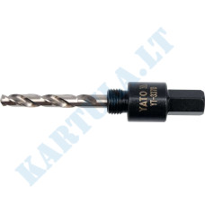 Holder for hole saws 14-30 mm, 1/2", HEX bit (YT-3370)