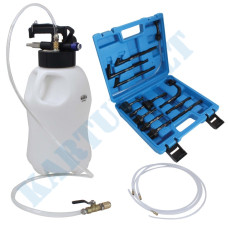 Pneumatic oil filling and extraction device with ATF adapters | 10 L | 13 pcs. (S-X10PLD)