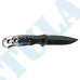 Lenktinis peilis | Juodos apdailos ašmenų kraštas | 20 cm (FK8A)