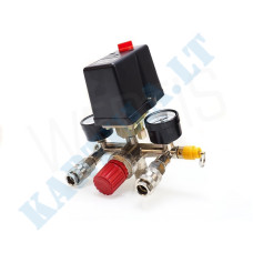Compressor regulator with pressure switch and manometers | 380V (SK10679)