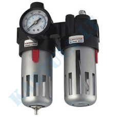 Air filter/lubricator with pressure regulator and manometer | 1/2" (LG-06-12)
