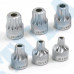 1/2" Set of heads with tips (SPLINE) 6 pcs. (AT1801)