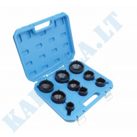 A set of specialized heads | external grooves | KM4 - KM12 | 9 pcs. (S-9GNS)