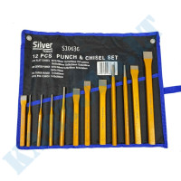 Set of punches and chisels 12d. (10636)