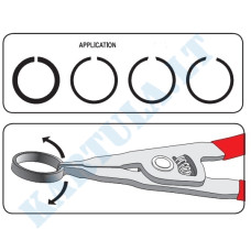 Pliers for piston rings | 225mm (YT-0607)