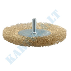 Wire brush | flat with shank | varied | 75 mm (06985)